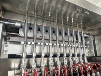Empaquetadora automática de líquido de sellado lateral trasero de 10 líneas