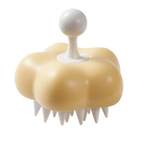 Peigne en plastique magique Meridian, professionnel, tendance, pour salon à domicile, soin des cheveux, nettoyage du cuir chevelu, huile anti-démangeaisons, brosse à shampooing à fleurs, eau