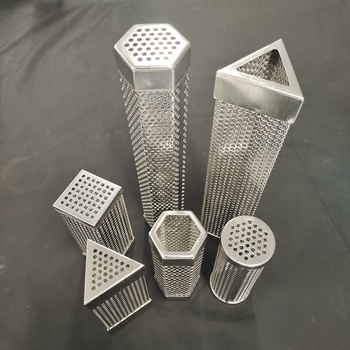 Food Grade White Box BBQ Smoke Pipe Metal Mesh Filter