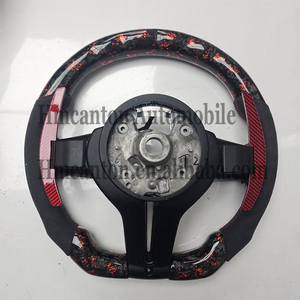 Volante Deportivo de Fibra de Carbono Forjado con Alcántara y LED para BMW Serie 5 F30 F10 F32 F90 F80 F82 F87 - Product Image 6