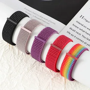 Cinturino di ricambio in Nylon regolabile per <span class=keywords><strong>orologio</strong></span> <span class=keywords><strong>Samsung</strong></span> Galaxy <span class=keywords><strong>Watch</strong></span> 7 6 40mm 44mm 20mm 22mm cinturino in Nylon Smart <span class=keywords><strong>Watch</strong></span> - Product Image 6