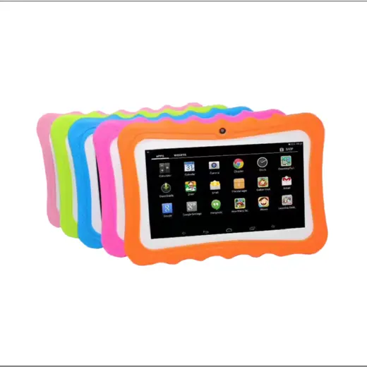 D'ondulation chien tablette 7 pouces LED rétro-éclairage tablettes android 512 MO RAMwith beaucoup D'enfants logiciel meilleur prix enfants Tablette PC en gros en vrac