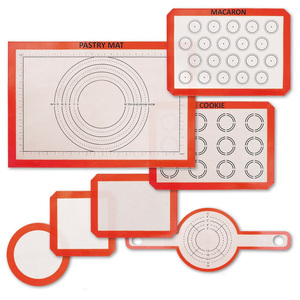 Tùy chỉnh in không dính Silicone Macaron Baking Mat EU tiêu chuẩn Pastry Mat Bếp Nấu Ăn công cụ - Product Image 2