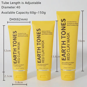 أنبوب كريم اليدين قابل لإعادة التدوير بحجم كامل من البولي إيثيلين، أنابيب تعبئة للعناية بالبشرة للوشن والمنظف والكريم مع غطاء قلاب - Product Image 3