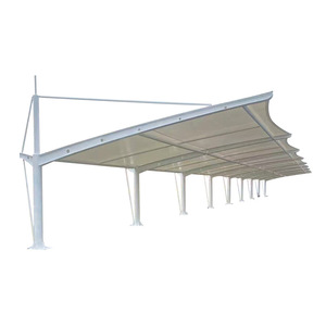Phong cách bền màng cấu trúc carports với miễn phí tùy chỉnh thiết kế pvdf vải cho bệnh viện trường học nhà để xe đổ - Product Image 1