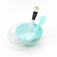 Bol en silicone pour masque cosmétique, pinceau applicateur souple, kit de soin du visage fait maison, ensemble de soins de la peau, logo personnalisé, multi-pièces séparées