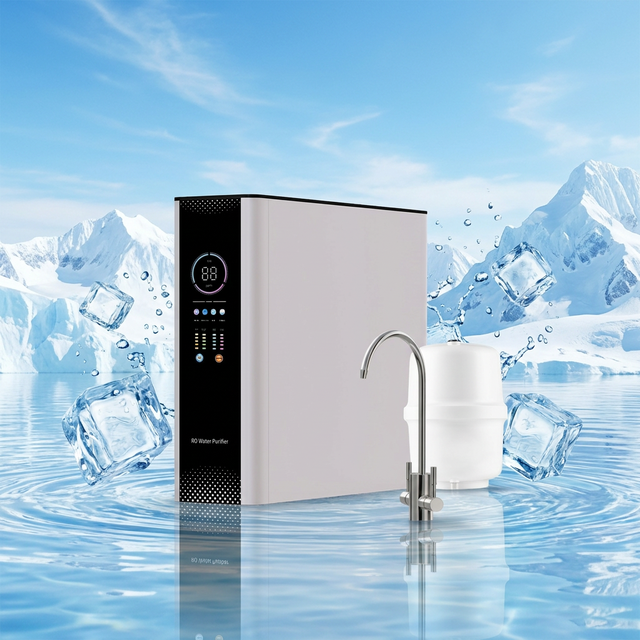 Water Filter System RO Reverse Osmosis Electric Under-Sink Water Purifier 4-Stage Filtration 100G Self-Cleaning TDS Monitoring