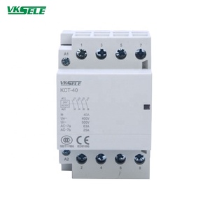 63A Modular Contactor KCT-63 DC loại 4 cực 4NO 4NC 2NO + 2NC 3no + 1NC AC DC 24V hộ gia đình Contactor - Product Image 3