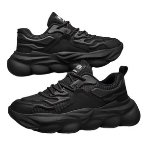 2026 New Style Fashion Knitted Thick-Topped Breathable Lightweight Running Shoes Anti-Odor Cushioning <b>for</b> Casual Couples Outdoor - Product Image 1