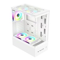 Boîtier d'ordinateur de la tour intermédiaire OEM nouveau design boîtier ATX avec USB 3.0 verre trempé et armoire PC pour les jeux