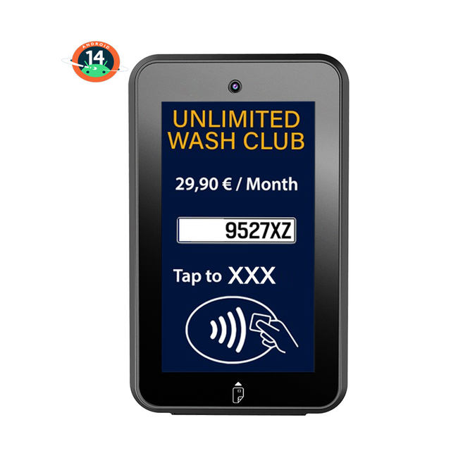 5" IPS Screen Android 14 Mobile Smart Payment POS Unattended Payment Terminal IK08 With IC NFC Reader CM30