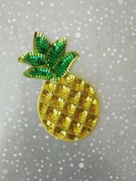 Patch thermocollant personnalisé en forme de cornet de crème glacée à paillettes, applique scintillante pour vêtements, jeans, vestes, sacs - Vente en gros