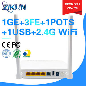 อุปกรณ์ไฟเบอร์ออปติก ZC-520 GPON ONT FTTH 1GE+3FE+1POTS+2.4GWIFI+1USB ใหม่เอี่ยม ราคาลดพิเศษ - Product Image 6