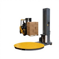 Machine d'emballage automatique de palettes avec balance intégrée, enveloppeuse de palettes robuste pour la logistique