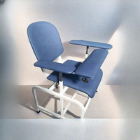 Chaise de prélèvement sanguin robuste et durable Givisen, vente directe usine, avec accoudoir manuel relevable, garantie à vie, fabriquée en Chine