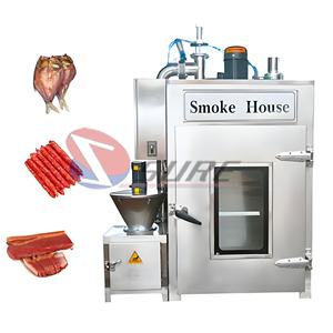 Máquina ahumadora de carne de pollo de acero inoxidable, máquina ahumadora de pescado - Product Image 1