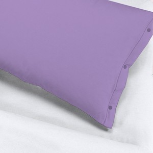 Venta caliente Lila 100% Juego de sábanas de algodón Esenciales de calidad de larga duración con funda de almohada y funda nórdica Ropa de cama esencial - Product Image 5