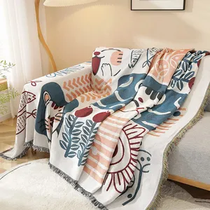 Manta Para Nordic Ins Vento Verão Universal Camas Sofá-cama Decorativa Boho Tampa Do Sofá Do Lance Cobertor Piquenique Com Borla