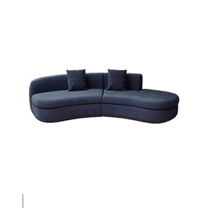Asiento Ancho Curvo de Terciopelo Vintage en Forma de U, Cómodo, para Áreas Comunes de Hostales, Venta al Por Mayor - Conjunto para Hostal - Product Image 6