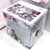 Caja de Ordenador de Escritorio para Juegos, Mini-ITX Vertical, de Aleación de Aluminio, Panel Lateral con Ventana, Torres de Ordenador Personalizables