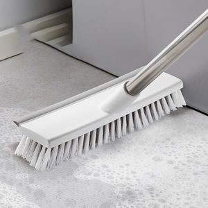 TQRR Brosse Toilettes WC - Brosses De Nettoyage à Poils Durs, Brosse Joint Carrelage Montage Mural, Outil De Nettoyage Pour Évier De Cuisine, Baignoires (2, Gris