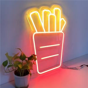 Patatine fritte multicolori personalizzate per hamburger di birra varie insegne al <span class=keywords><strong>neon</strong></span> per alimenti - Product Image 1