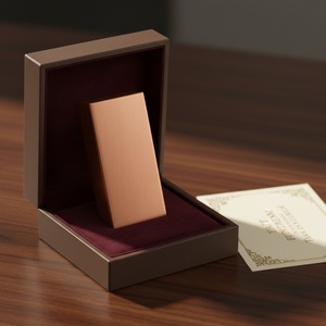 TGS 1 Pound 999 Fine Copper Square Bullion <b>Bar</b> Custom Logo Engraved Investment Ingot - Product Image 1