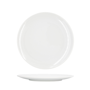 Assiette plate Alba Coupe 23 cm en céramique blanche - Product Image 3
