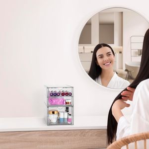 Organizador de maquillaje moderno ecológico <span class=keywords><strong>Sorbus</strong></span> con 6 cajones acrílicos soporte de exhibición de almacenamiento de cosméticos - Product Image 5