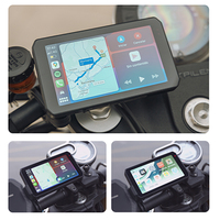 CHIGEE-Velocímetro dual, pantalla inteligente, Carplay, motocicleta, Dvr, navegación, 5 pulgadas, 720p, impermeable