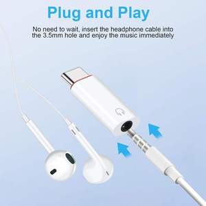 Adaptador de Audio de 3.5mm Hembra a Tipo C de 8 Pines, Convertidor OTG AUX, Nuevo, para Teléfonos Móviles, para Auriculares con Cable - Product Image 5