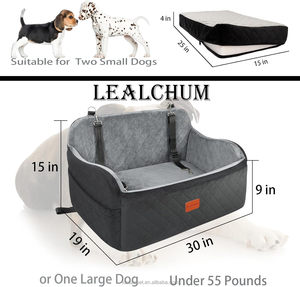 Booster Luxus Großer Haustier-Autositz, Sitzerhöhung & Sicherheitsgurt, Hundeleine, Waschbares Hunde-Reisebett - Product Image 2