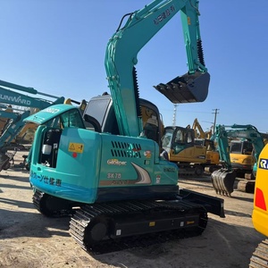 Excavadora Kobelco SK75SR Usada de 7 Toneladas, Gran Potencia, Venta de Stock, SK135 SK350 SK75 SK55 SK50, Miniexcavadora Kobelco SK75-8 Usada - Product Image 2