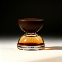 Faible MOQ, flacons de parfum transparents de 30 ml et 100 ml avec bouchon en bois, emballage personnalisé