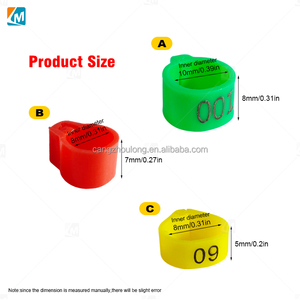 YYG LMA09 Anneaux de patte numériques réutilisables en plastique pour pigeons et perroquets, accessoires pour oiseaux - Product Image 2
