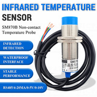 Modul Probe Sensor Pengukur Suhu Sinar Inframerah SM870B 0-200C 8-14um Sensor Optik Non-kontak Industri 1M RS485