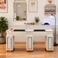 New Store Meubles de salon de manucure Table à ongles avec tuyau d'aération pratique et table de manucure à tiroir
