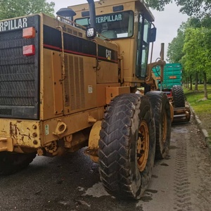 รถเกรดเดอร์มือสอง Caterpillar 14H น้ำหนัก 18.8 ตัน เครื่องจักรปรับระดับถนนสำหรับงานหนัก เครื่องยนต์ Cat 3176 แท้ สำหรับโครงการทางหลวง - Product Image 1
