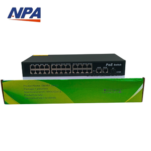 ANPA 250m 24-Port CCTV không được quản lý PoE chuyển đổi 2 Gigabit Uplink 1 SFP 100Mbps mạng <span class=keywords><strong>Ethernet</strong></span> chuyển đổi QoS cho HIKVISION IP Camera - Product Image 3