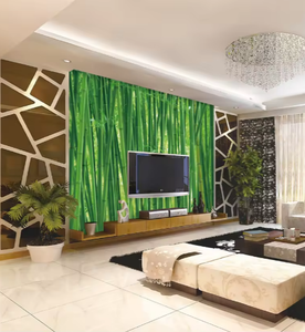 Papier peint photo personnalisé imprimé en 3D Nature paysage forêt de bambou Papier peint mural <span class=keywords><strong>Jungle</strong></span> bambou Design Papier peint autocollant mural - Product Image 2