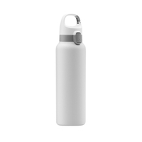 Mug de voyage isotherme de haute qualité, 20 oz (600 ml), avec isolation sous vide, modèle 90 °   Bouchon à clapet et mousqueton