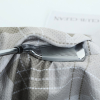 Serviette de golf gaufrée en microfibre avec logo personnalisé Serviette de golf en coton brodée avec impression par sublimation et crochet