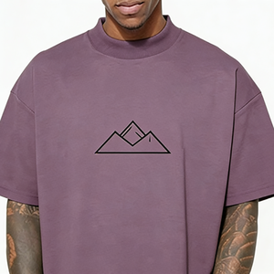 T-shirt décontracté personnalisé avec logo, en coton tricoté 100 %, coupe oversize, respirant et à séchage rapide, collection Printemps 2026 pour hommes (OEM) - Product Image 6