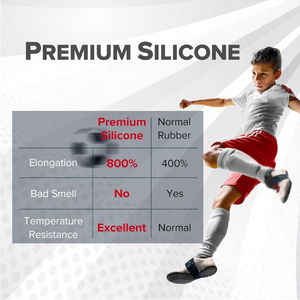 JR Bandas y Cubiertas de Silicona Premium para Cordones de Zapatos de Fútbol con Logotipo Personalizado para Niños y Jóvenes, Mantienen los Cordones Atados para Tacos de Fútbol - Product Image 4