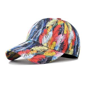 Casquettes de baseball structurées à 6 panneaux OEM en gros, casquettes de sport à imprimé floral de haute qualité - Product Image 1