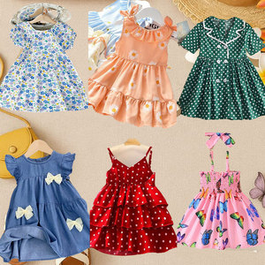 Soldes Exceptionnelles : Robes pour Filles en Gros Direct Usine, Vêtements d'Été pour Bébés, Livraison Aléatoire de Robes pour Filles - Product Image 1