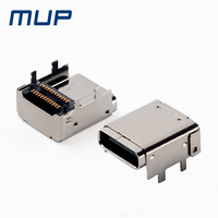 MUP Special 24PIN 3.1 Female Stack-high H5.18 Dual-Row SMT USB-C Receptacle untuk Pengisian Daya Ponsel