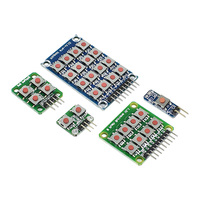 Micro interrupteur 1x2/2x2/2x4/4x4 clavier matriciel bouton indépendant 8 bits Module de clavier à Expansion externe MCU
