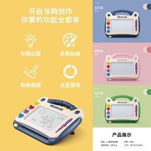 益智儿童DIY涂鸦玩具写字板玩具绘画彩板游戏学习迷你磁性绘图板 - Product Image 5