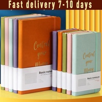 Cahier de notes A5 fait à la main Macarons en cuir Journal école personnalisable couverture rigide Agenda planificateur avec bande élastique Surevan RTS22